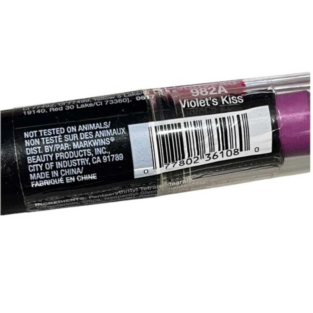 Wet n Wild MegaLast Lip Color Violet's Kiss Semi Matte 982A 0.11 oz New Sealed - Picture 6 of 6